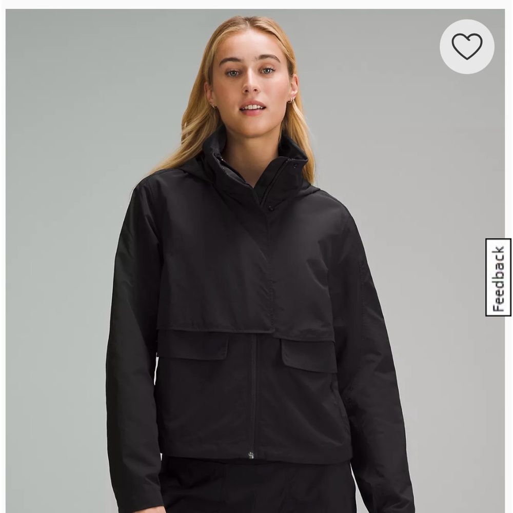 EUC lululemon Always Effortless jacket, black, size 8